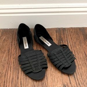 Steve Madden Leather Woven Huarache Sandals